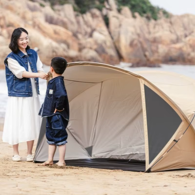 Tentes de plage pare-soleil souples pour l'extérieur