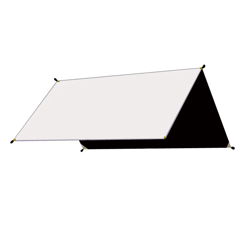 Tente de survie 4x3m avec bâche noire