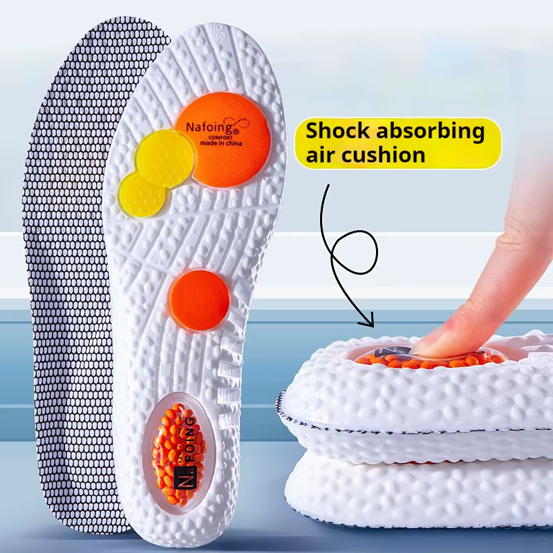 1 paire de semelles intérieures de sport à coussin d'air pour hommes et femmes