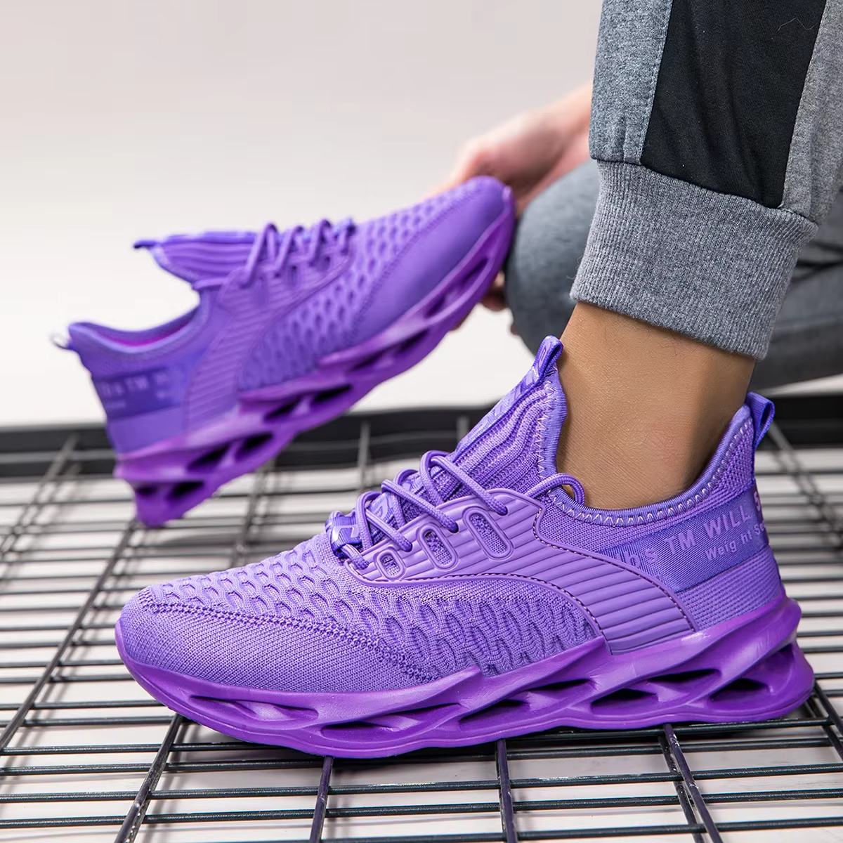 ELUVA chaussures de sport pour hommes confortable léger respirant baskets