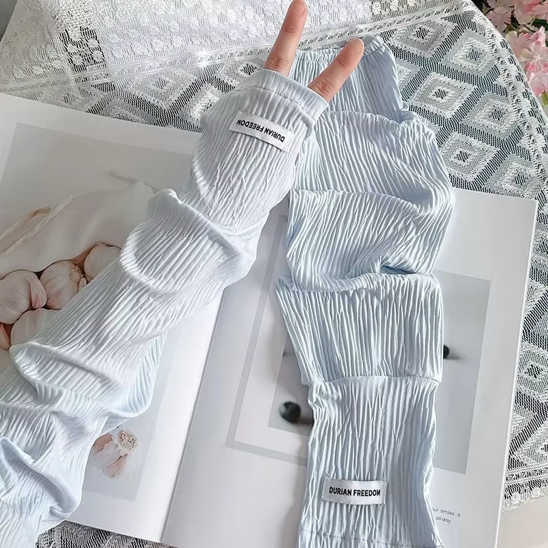 Manchons de protection solaire en soie glacée