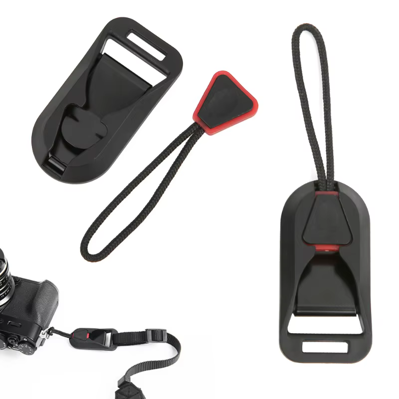 Bandoulière pour appareil photo SLR sans miroir, connecteur à dégagement rapide, adaptateur, accessoire noir