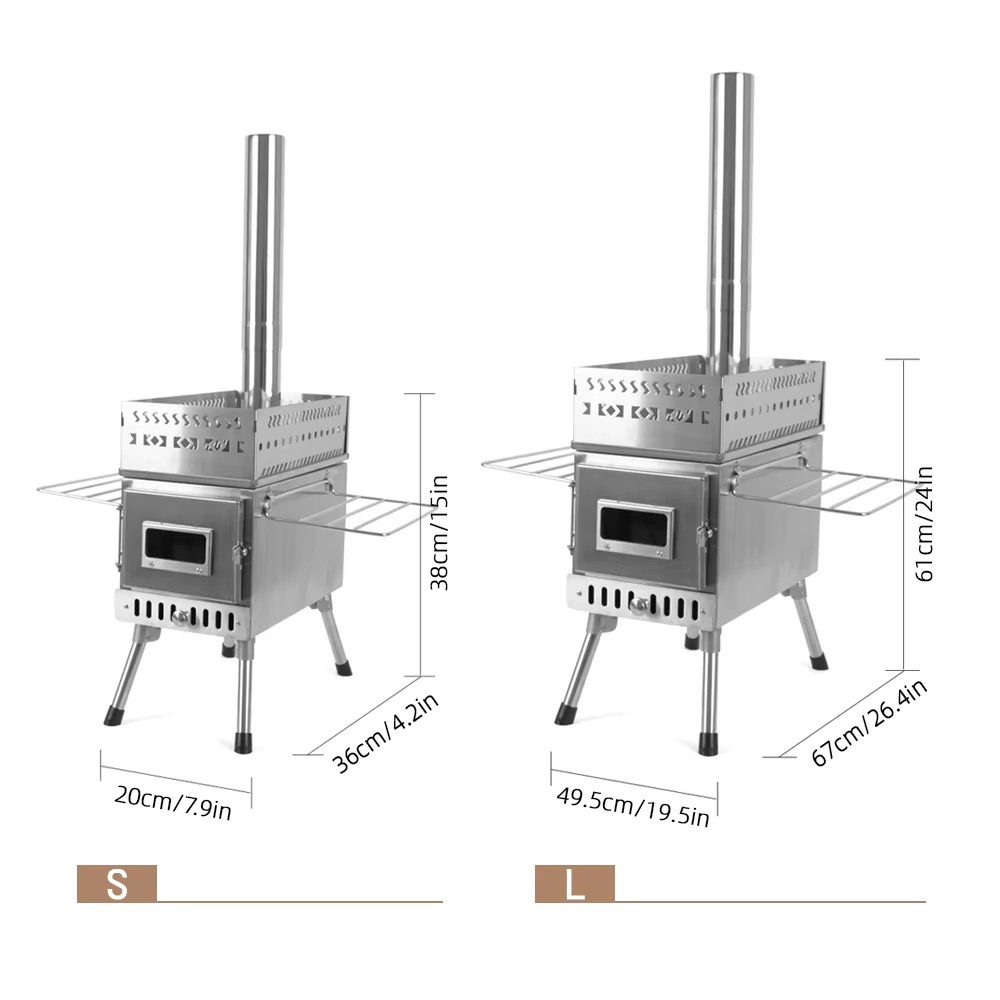Poêle de sauna à bois pour pique-nique