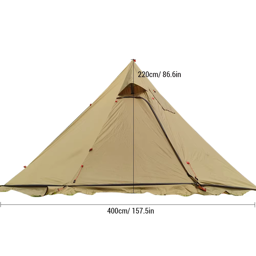 Tente chaude Tipi pour 4-6 personnes avec prise de réchaud 400PRO