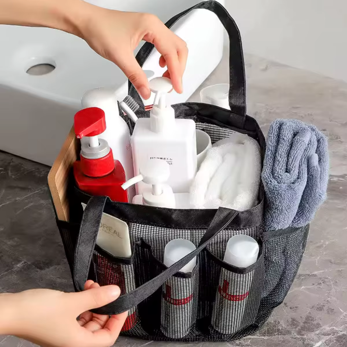Sac de Douche Portable en Maille