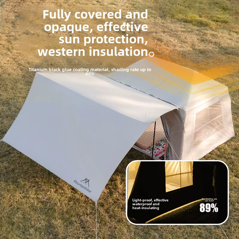 Tente gonflable de camping en plein air
