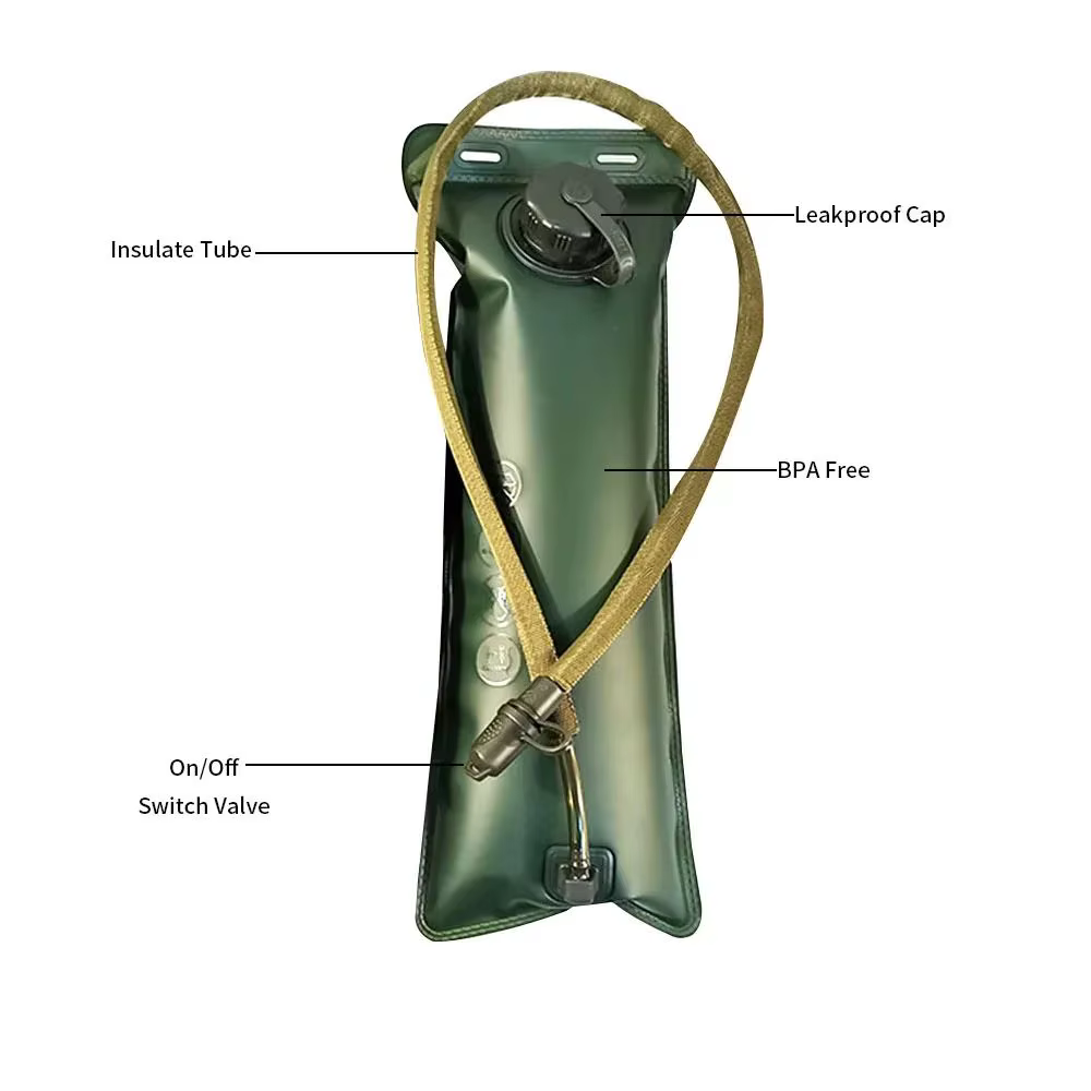 Sac à dos d'hydratation avec poche à eau, grande capacité 2/2,5/3L, réservoir d'eau en EVA pour la course à pied, le cyclisme, sac de stockage d'eau