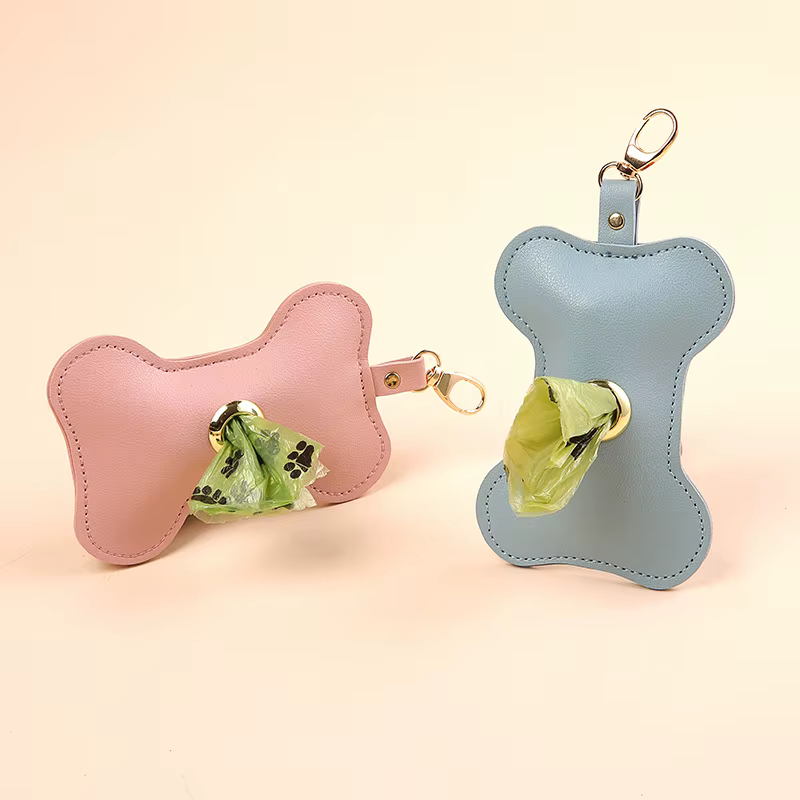 Sac de collection de roses pour animaux de compagnie en cuir PU
