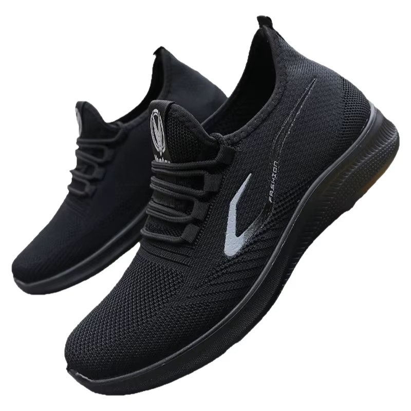 Chaussures de course décontractées pour hommes 2025 en polyuréthane TEMU, respirantes, style coréen, coupe basse, bout rond, talon plat, à enfiler