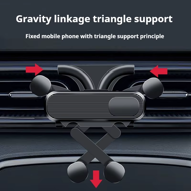 Support de téléphone portable pour voiture Volkswagen Tiguan 2017-2022, support de navigation GPS réglable par gravité, accessoires horizontaux