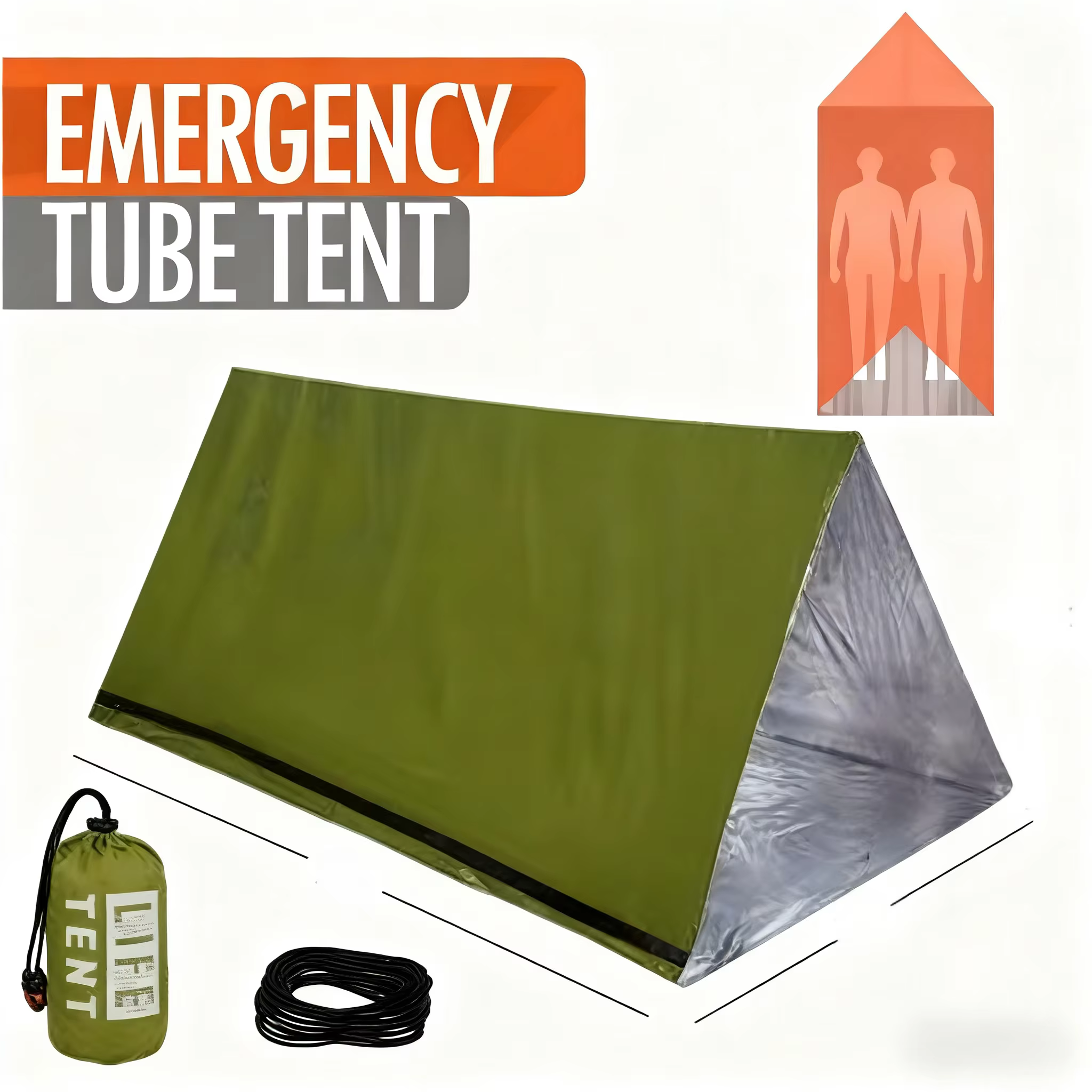 Tente d'urgence pour 2 personnes