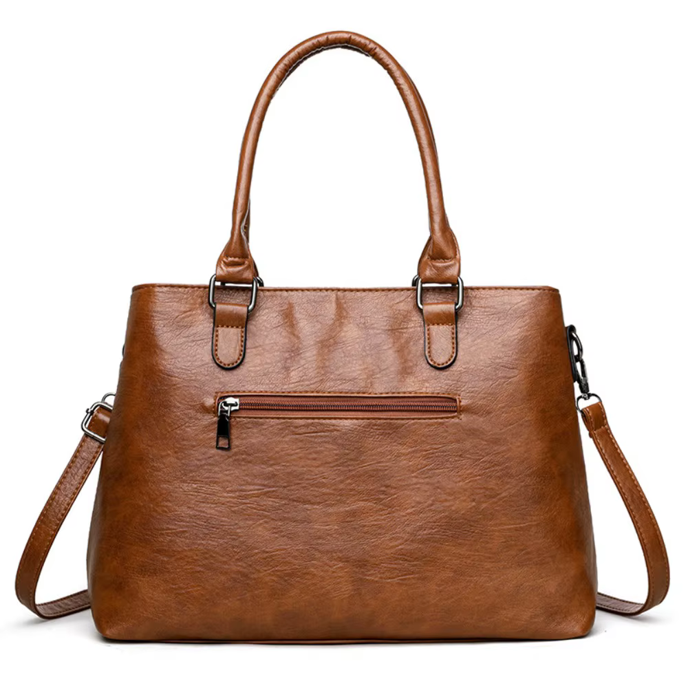 Nouveau sac à bandoulière grande capacité sac sous les bras en cuir souple couleur unie sac Boston sac à bandoulière femme croix maman sac Boston sac