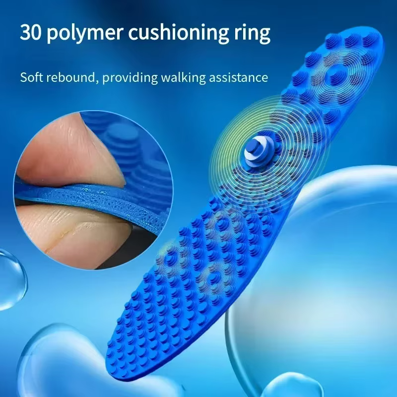 1 Paire de Semelles de Massage à Pression Digitale pour Soulager la Fatigue des Pieds, Semelles Intérieures pour Hommes et Femmes, Coussinets de Chaussures Souples pour Chaussures de Sport et Décontra