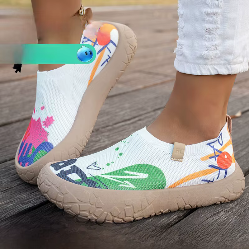 Chaussures décontractées sportives pour femmes, semelle souple, talon épais, rehaussantes, respirantes, légères, amortissantes, pour le printemps