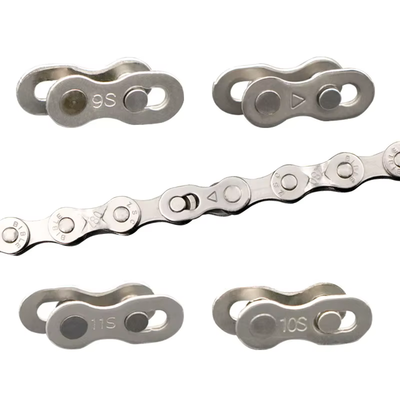 5 paires de joints de connecteur de maillon de chaîne de vélo, boutons magiques, maillons principaux rapides de vitesse de cyclisme pour vélo de montagne 6/7/8/9/10/11/12 S