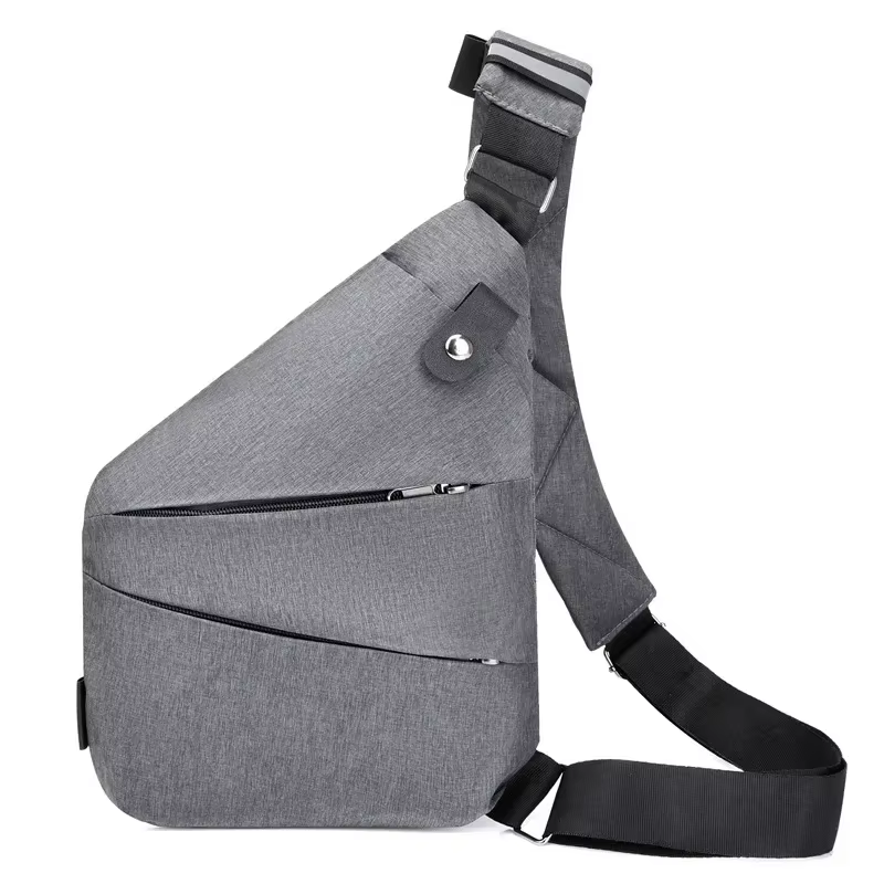 Sac Fino de voyage antivol pour hommes, sac initié antivol, sangle de sécurité antivol, stockage numérique, sacs de poitrine, marque