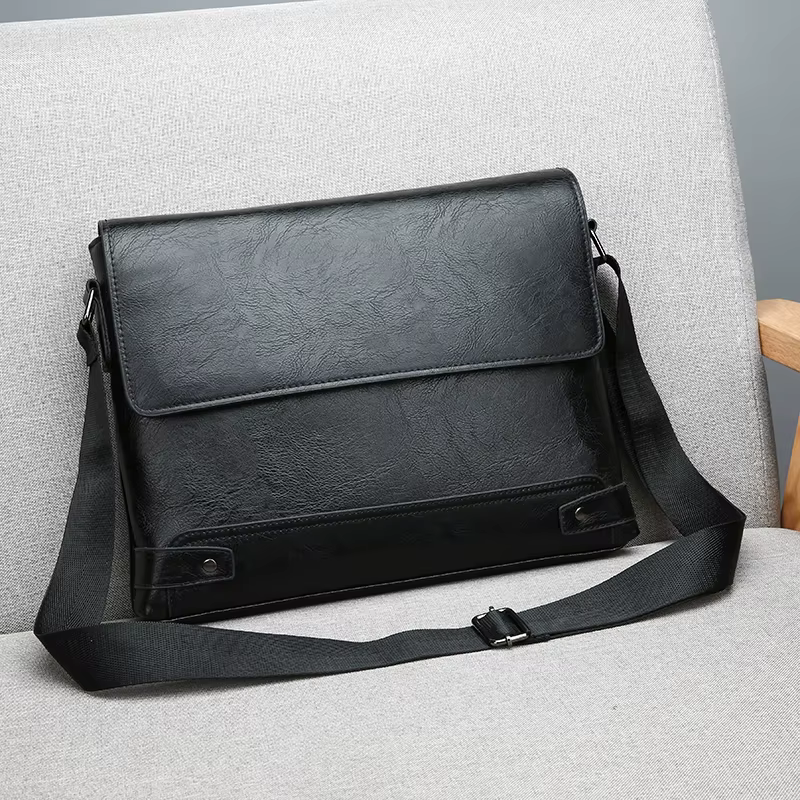 Sac à bandoulière, sac à bandoulière pour hommes, sac d'affaires, grande capacité, pour les voyages d'affaires et le travail