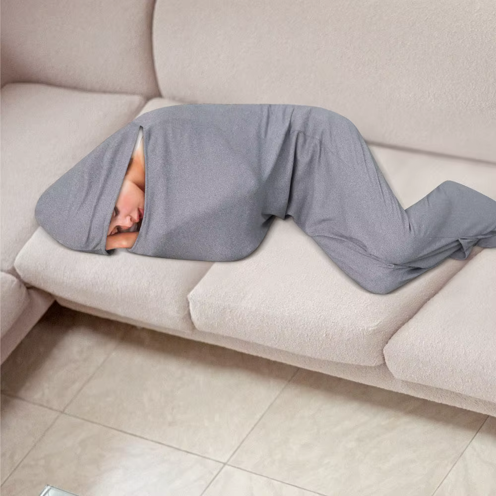 Gigoteuse de camping portable et confortable, couverture de compression de voyage, sac de couchage pour l'heure du déjeuner, 140-185cm