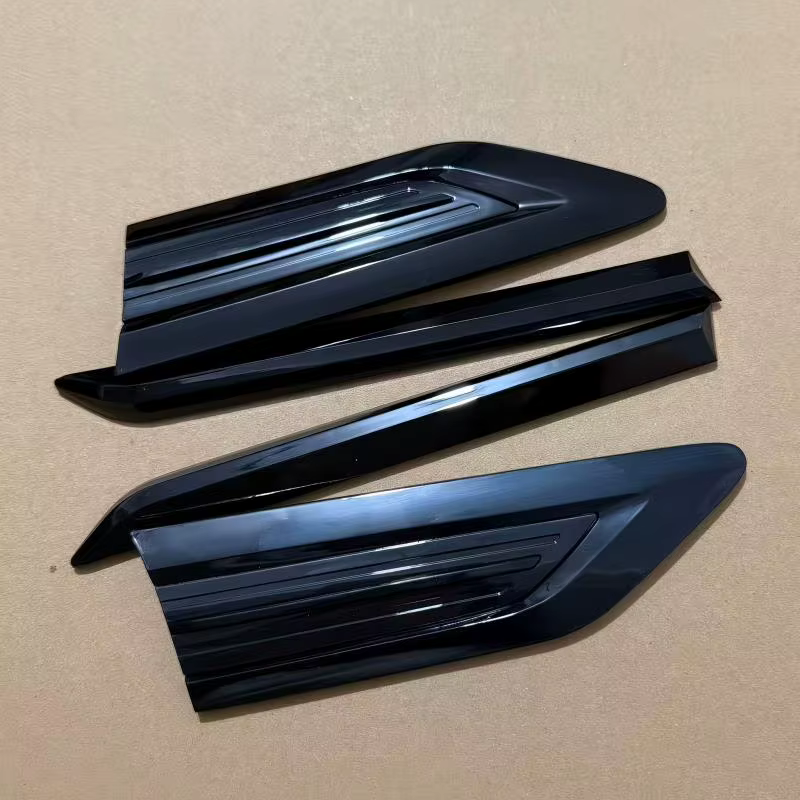 5 ensembles pour Tiguan 2017 2018 2019 2020 MK2 accessoires de voiture style ABS garde-boue latéral extérieur couverture de porte avant emblème de garniture