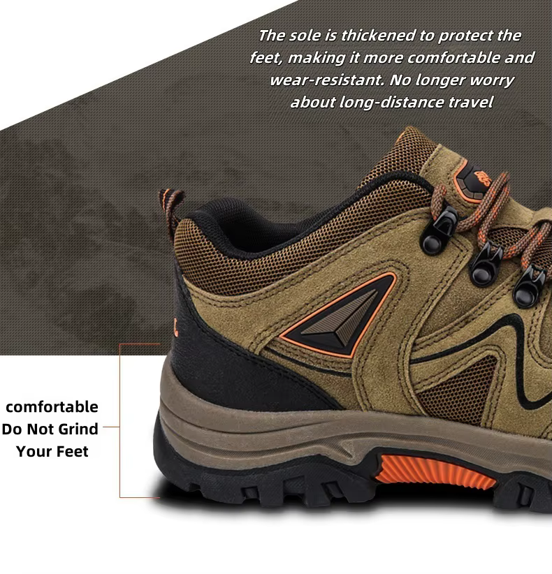 Chaussures de randonnée en plein air antidérapantes et résistantes à l'usure pour hommes