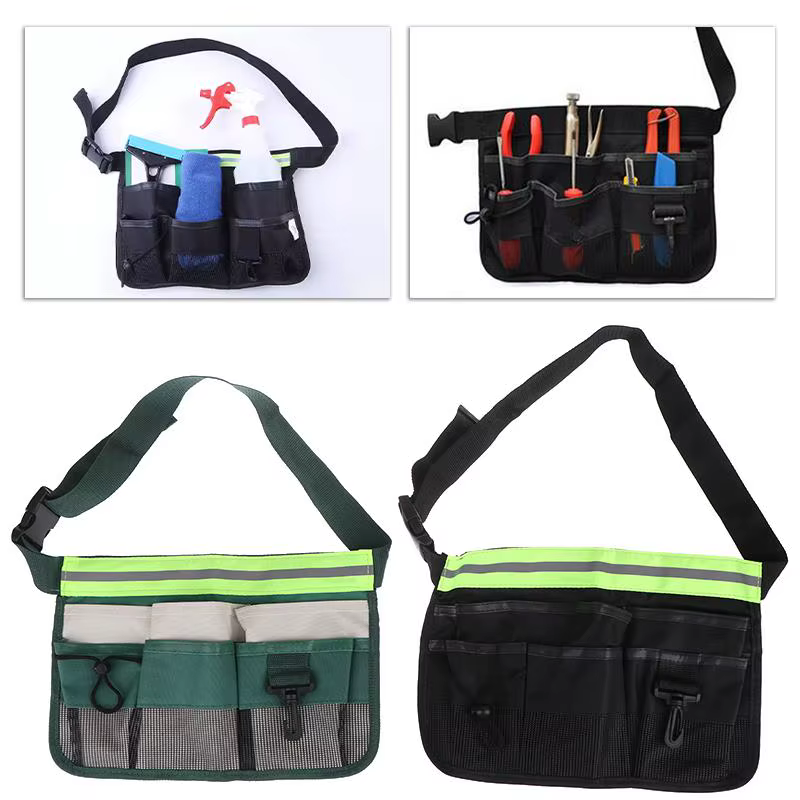 Sac de taille pour outils, poche de taille pour travail en plein air, pochette de rangement pour outils à main, sacs à outils pour matériel, sac de poche pour outils de jardinage pour électricien