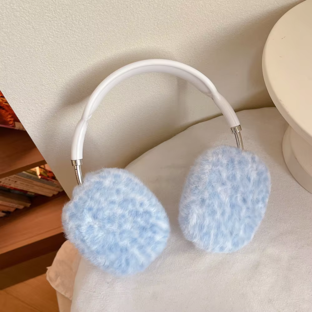 Étui Airpods Max 2 en fourrure pelucheuse, imprimé léopard de luxe, doux, accessoires chauds pour écouteurs sans fil, automne et hiver