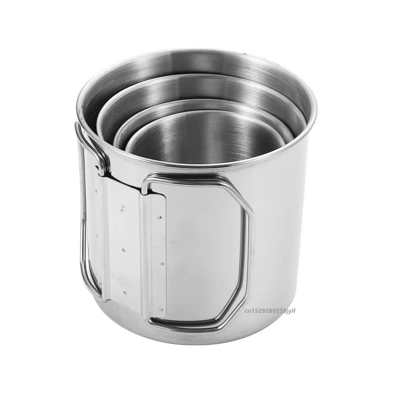 Tasse de Camping en acier inoxydable de 250/350/500/700ml