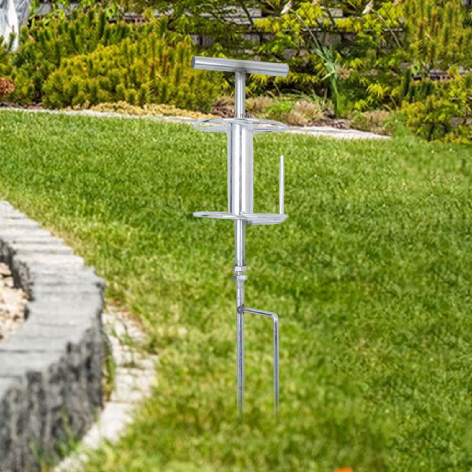 Accessoires de piquet de guidage de tuyau d'arrosage, métal robuste pour parterre de fleurs de pelouse à l'extérieur