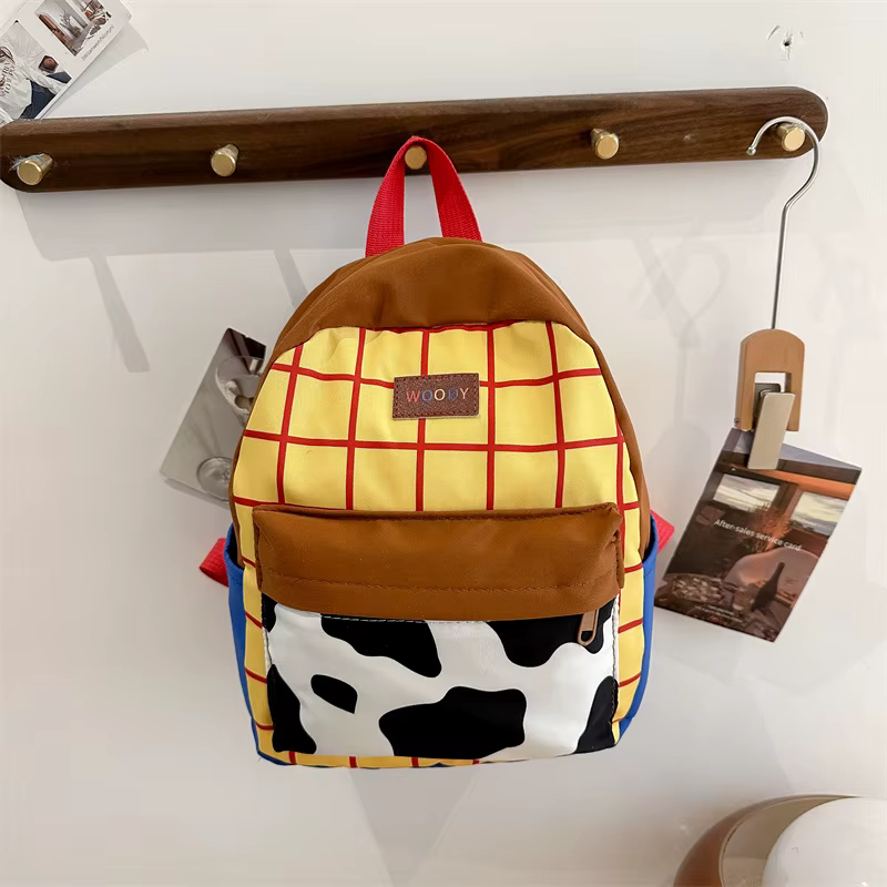 Sac à dos Toy Story 1 pièce avec bandoulière et poignée réglables, fermeture à glissière, couleurs pastel, sac à dos en nylon durable
