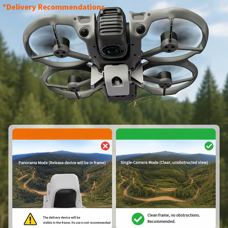 Système de largage aérien 12KM pour DJI Avata 360 – Accessoire de drone, lanceur de charge utile, dispositif de transport et distributeur