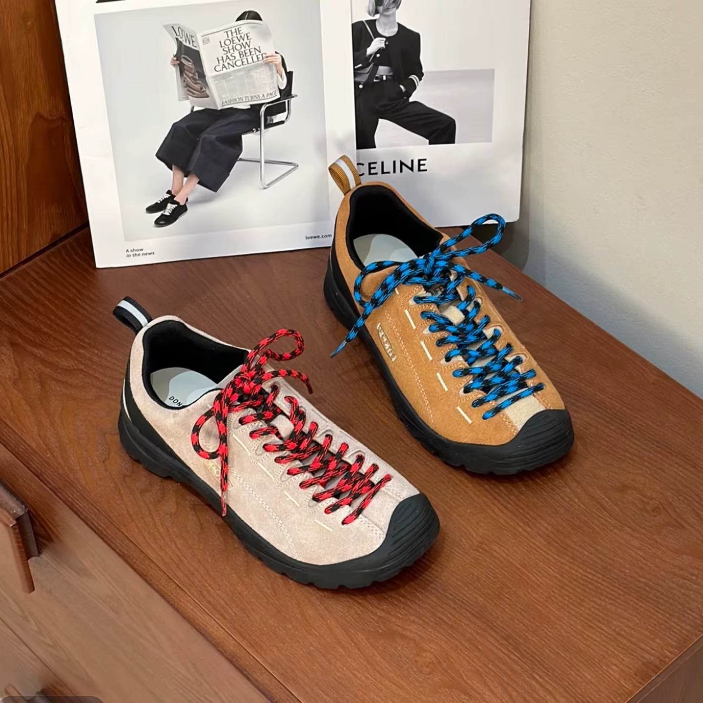 Chaussures de Randonnée Rétro pour Femme Printemps 2026 – Tendance Décontractée à Bout Rond