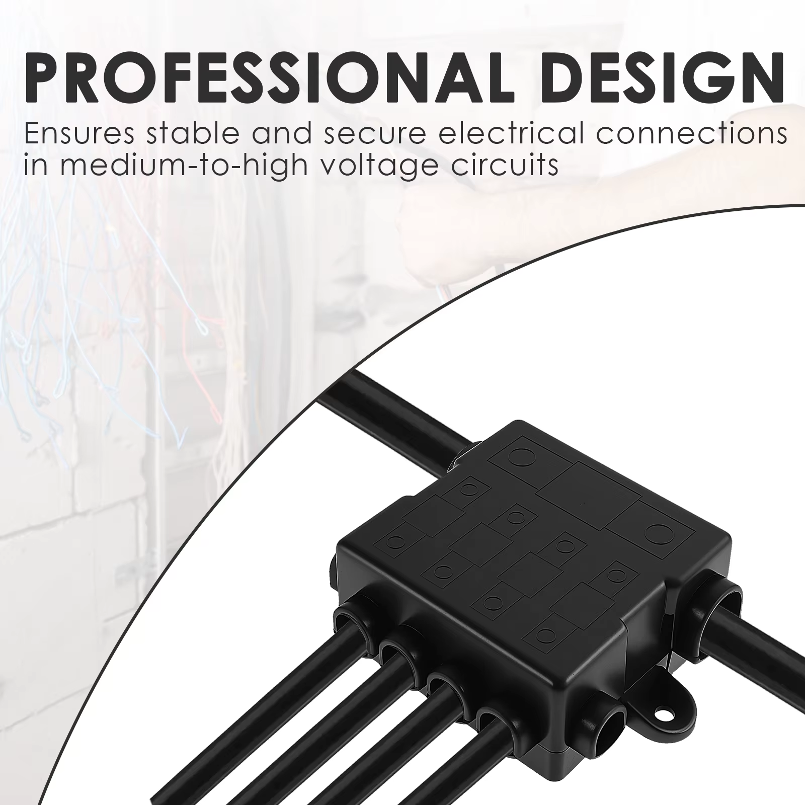 Boîte à fusibles de distribution de protection pour 1 x Mega + 4 x fusibles Midi Bloc de fusibles de distribution en nylon et cuivre ou circuits hauts et moyens