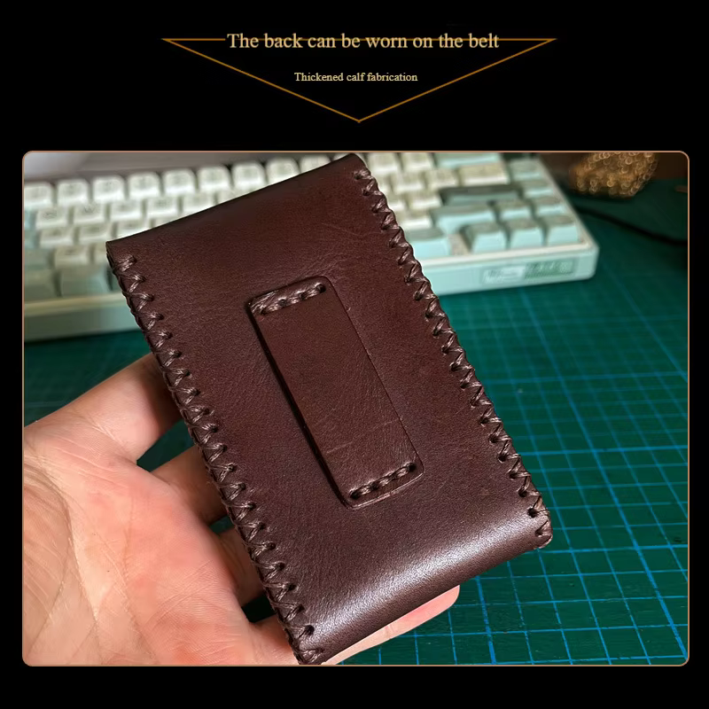 Sac de rangement vintage en cuir fait à la main pour hommes
