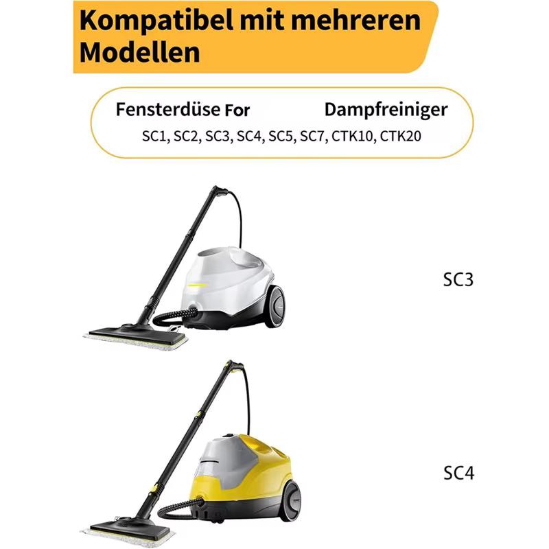 【SIMPLE】Accessoire de fixation pour fenêtre Easyfix avec embout pour fenêtre et ensemble de chiffons en microfibre pour K? Rcher