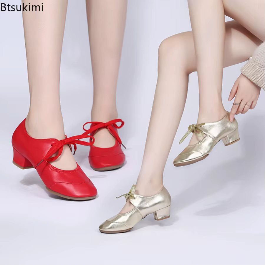 Chaussures de danse pour salle de bal pour femmes et filles