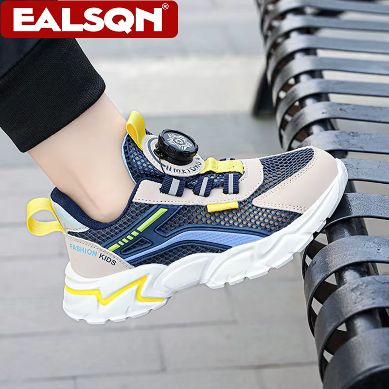 Chaussures de sport pour enfants, chaussures de sport décontractées respirantes en maille pour garçons, baskets de course légères pour étudiants, été