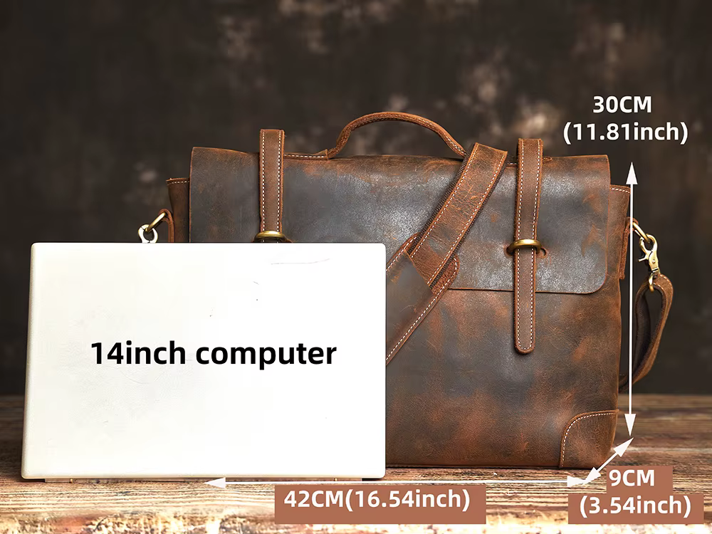 Sac à Main Vintage en Cuir group pour Homme
