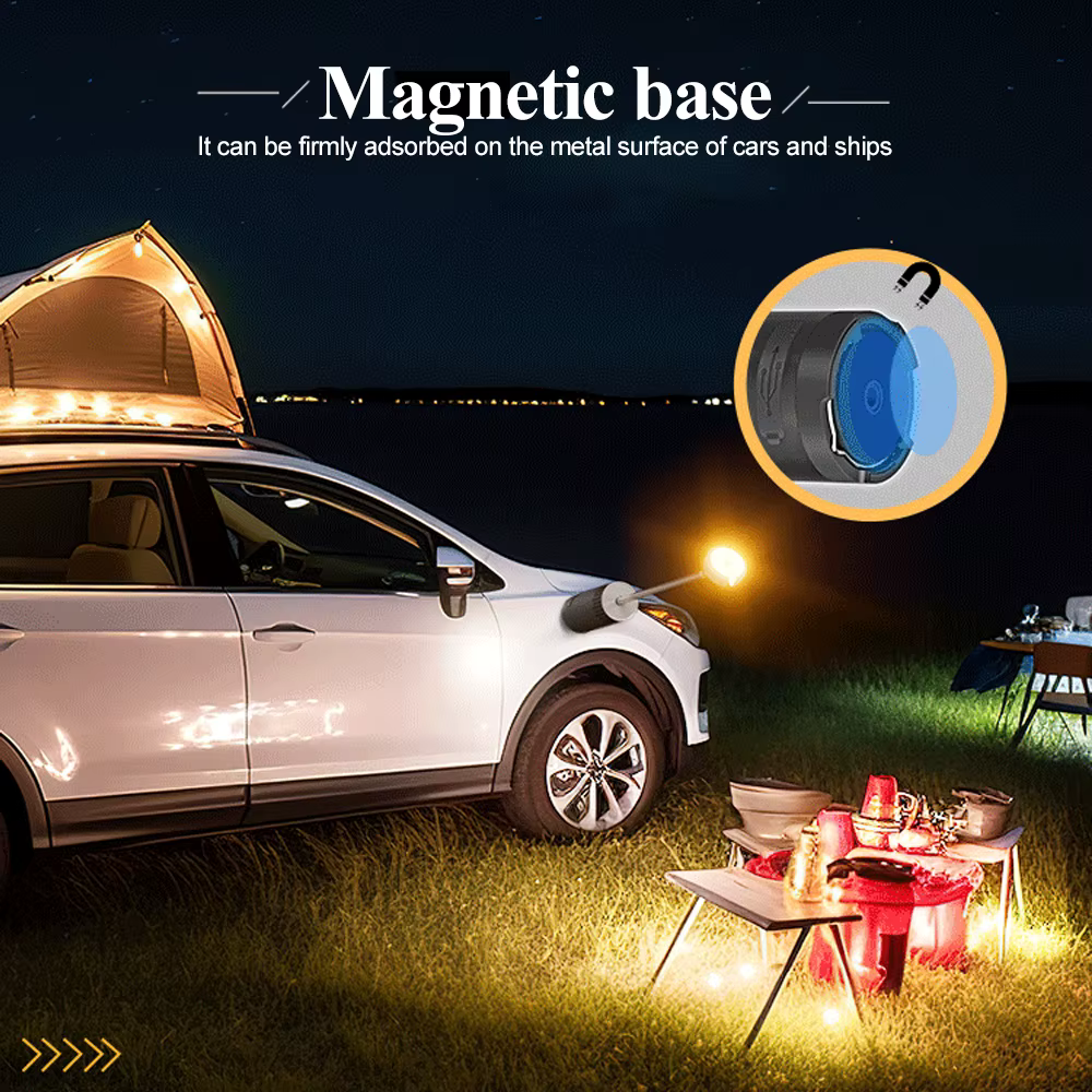 Lanterne de camping télescopique portable pliable magnétique