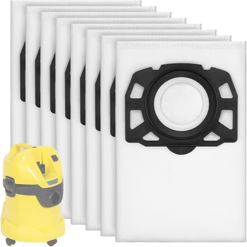 Accessoires de sacs d'aspirateur, compatibles avec Karcher WD2 Plus WD3 KWD1 KWD2 KWD3 MV3 WD3.200 à WD3.800 M SE4001 SE4002