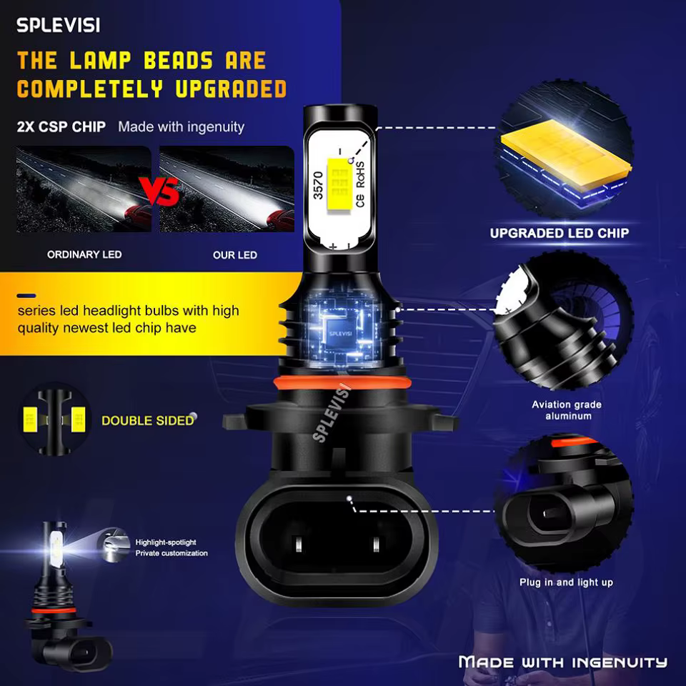 Phare LED halogène de remplacement