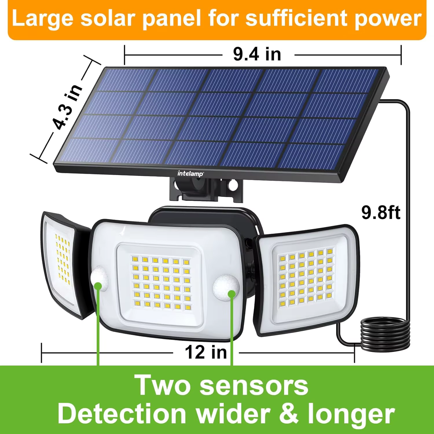 Intelamp – grand panneau solaire