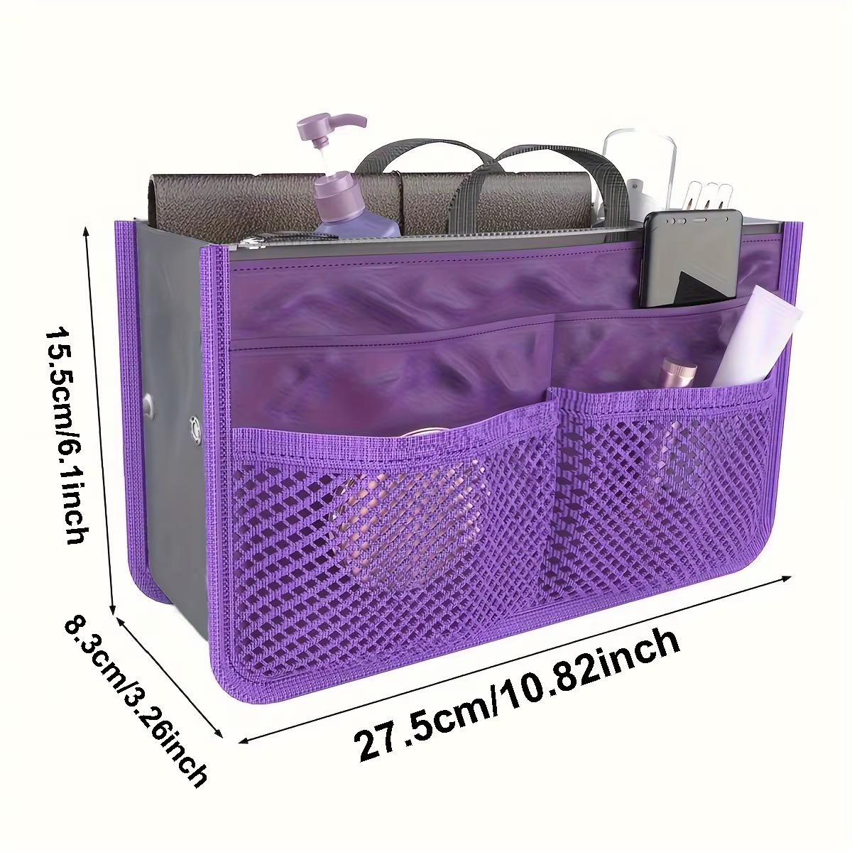 Sac de rangement multifonctionnel à deux volets