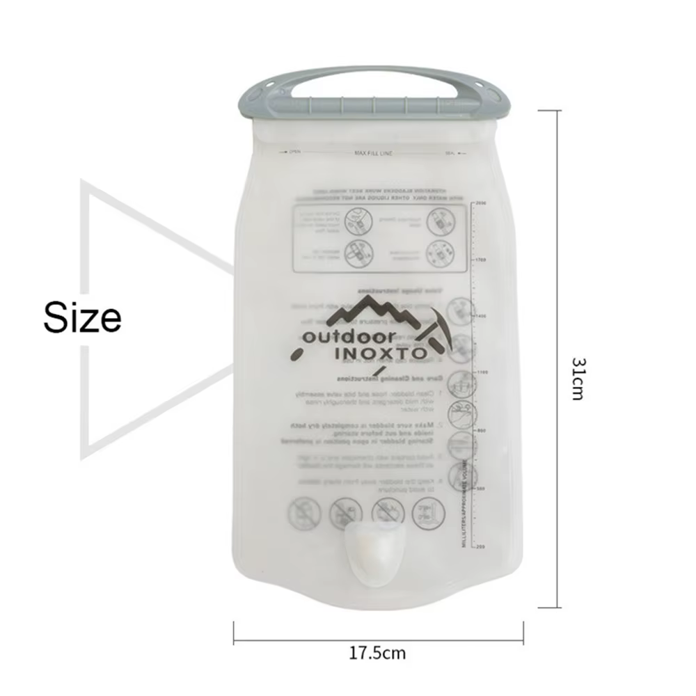 Nouveau 2L Sport vessie vélo hydratation sac à eau Portable paille sac à eau pliable cyclisme randonnée sac à dos petit