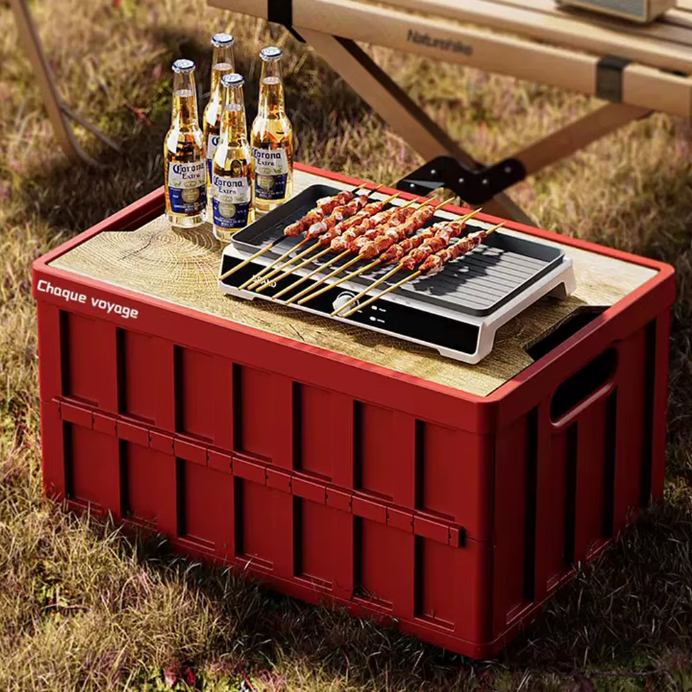 Boîte de rangement pliante de Camping en plein air 50L