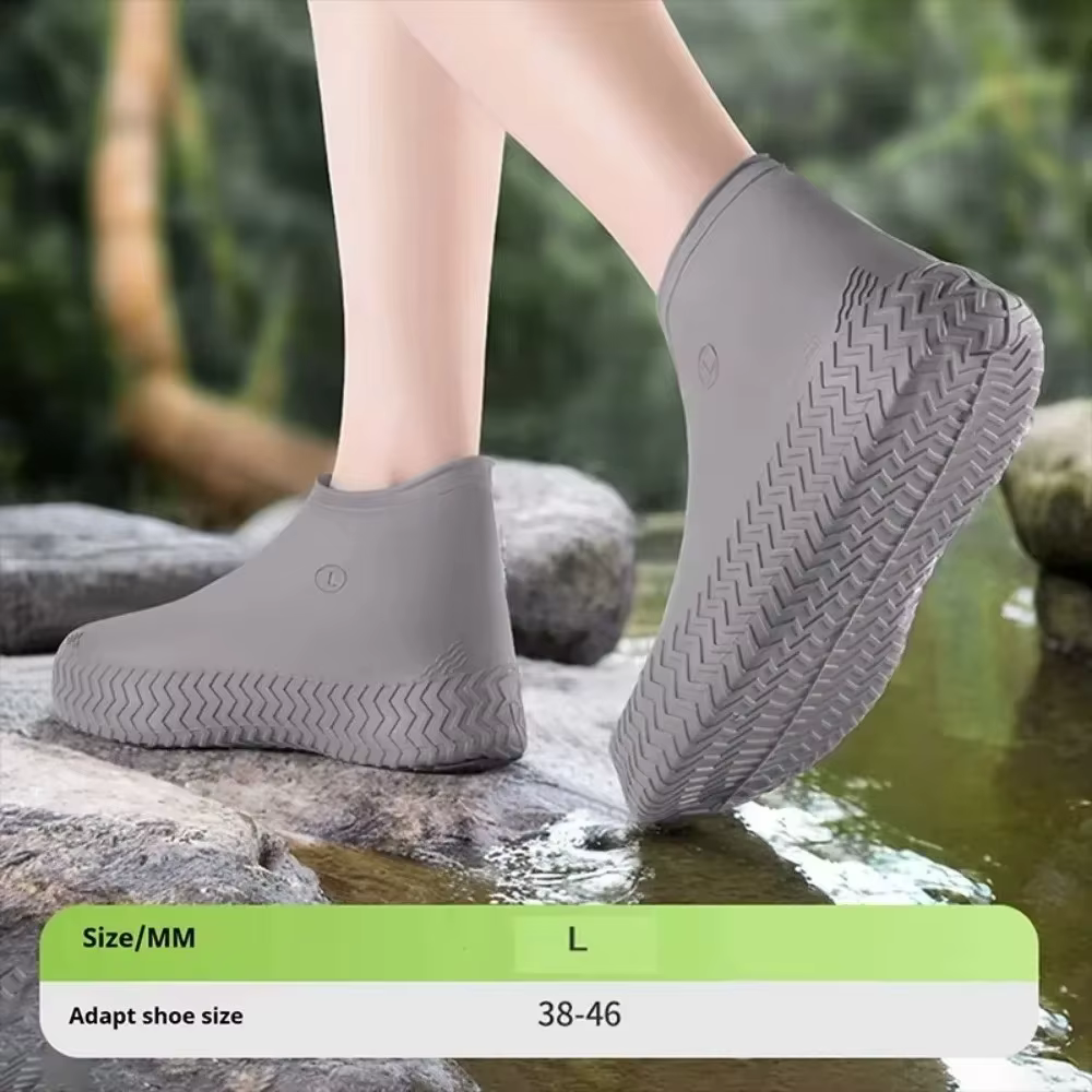 Surchaussures imperméables réutilisables antidérapantes résistantes à l'eau
