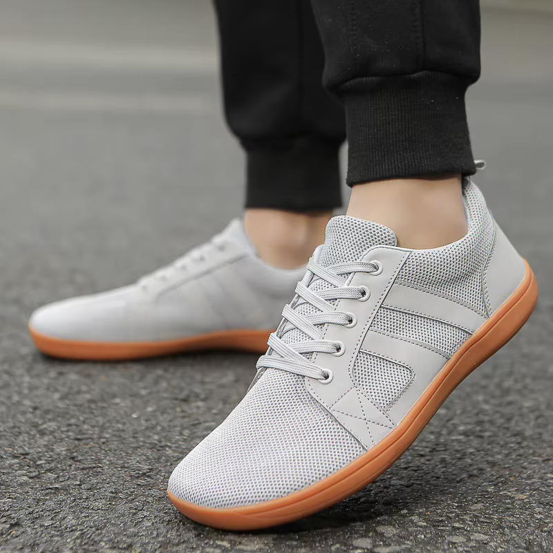 Chaussures pieds nus hommes baskets à bout large