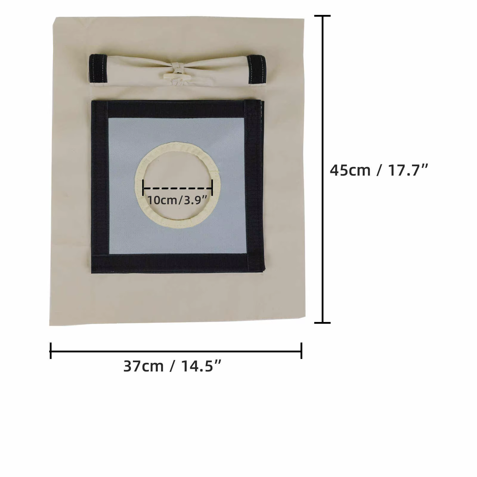 Kit de cric de poêle de tente à double couche avec rabat de pluie