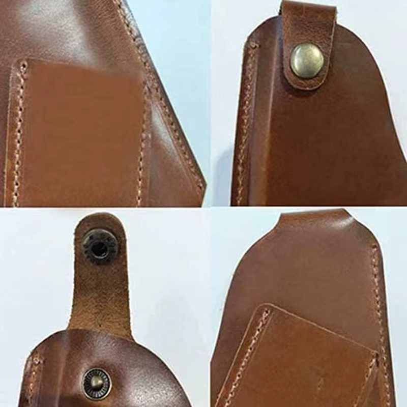 Étui de téléphone en cuir pour hommes, pochette de ceinture, sac de taille pour iPhone, étui à boucle pour téléphone portable, portefeuille, sac à main, sacs de taille, support pour téléphone