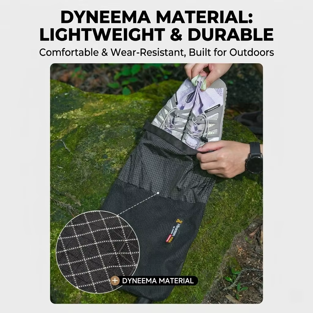 Pochette à chaussures portable pour sac à dos - Organisateur respirant et anti-poussière pour le trekking en plein air, les sports et le rangement des bagages de voyage