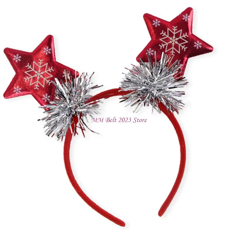 49ME – bandeau sur le thème des vacances, arbre noël/étoile, accessoires fête
